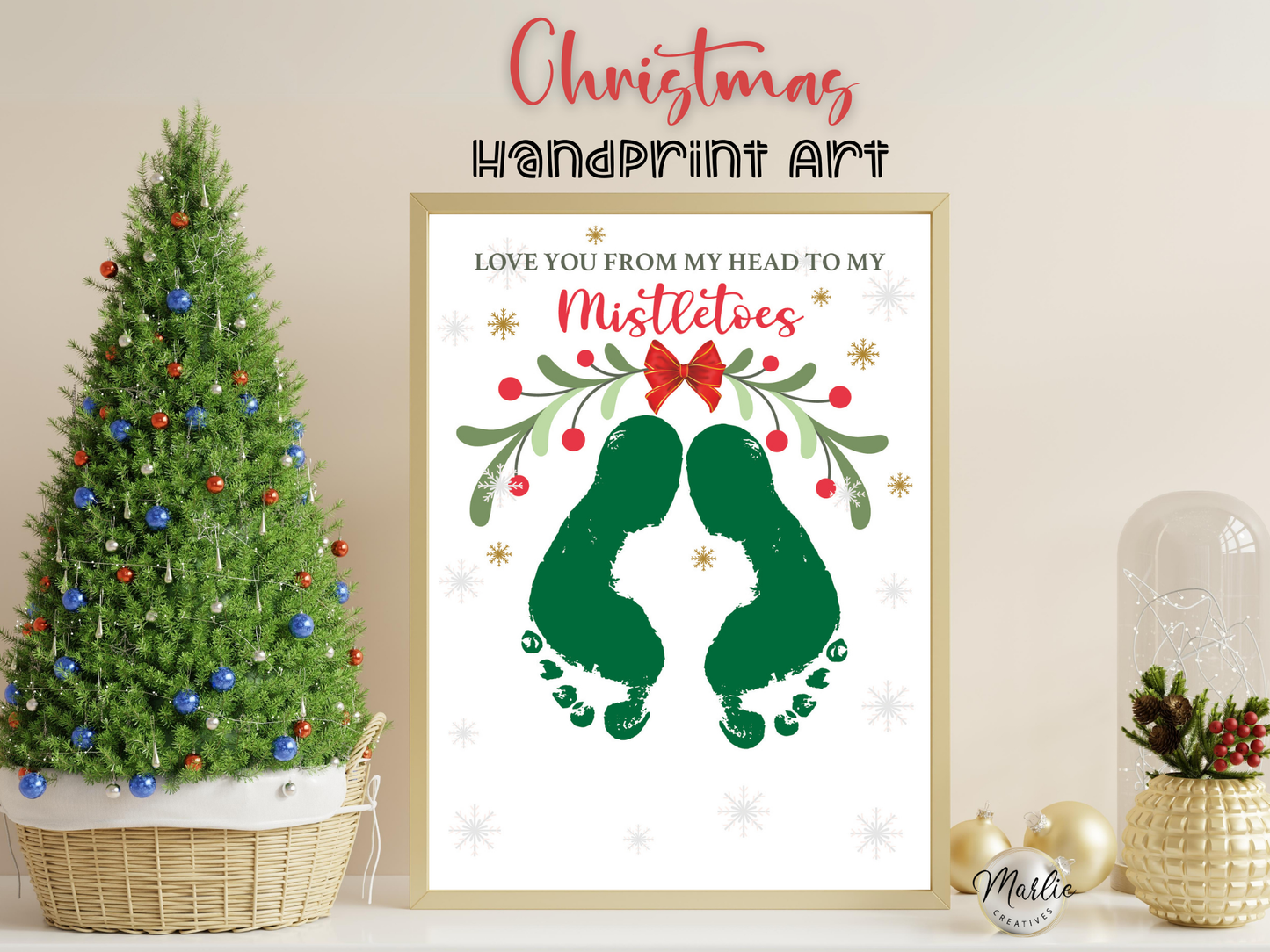 Christmas Handprint Art Bundle