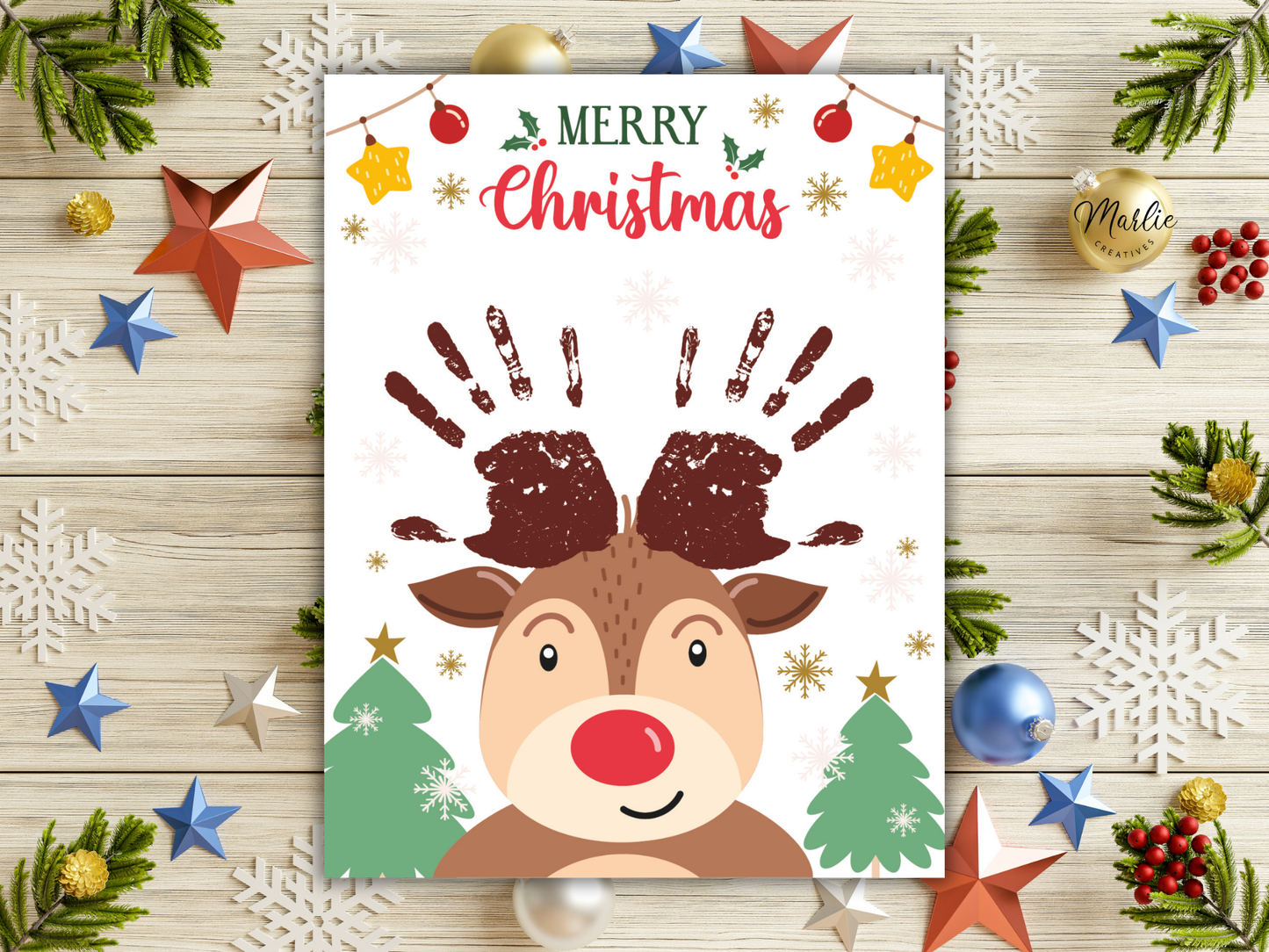 Christmas Handprint Art Bundle