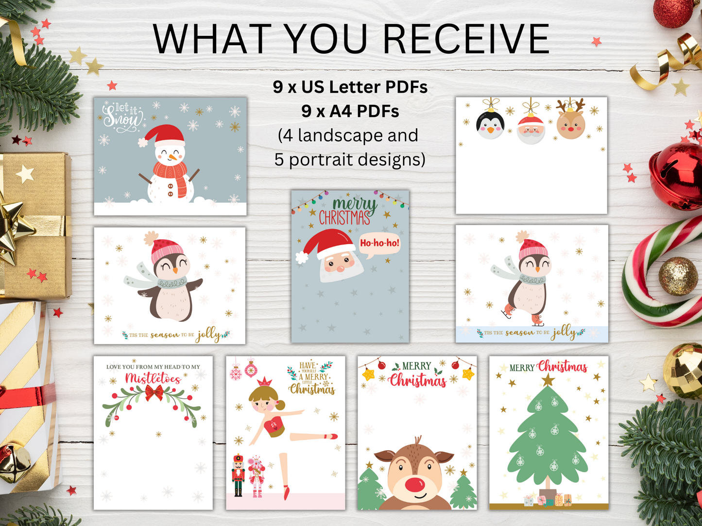 Christmas Handprint Art Bundle