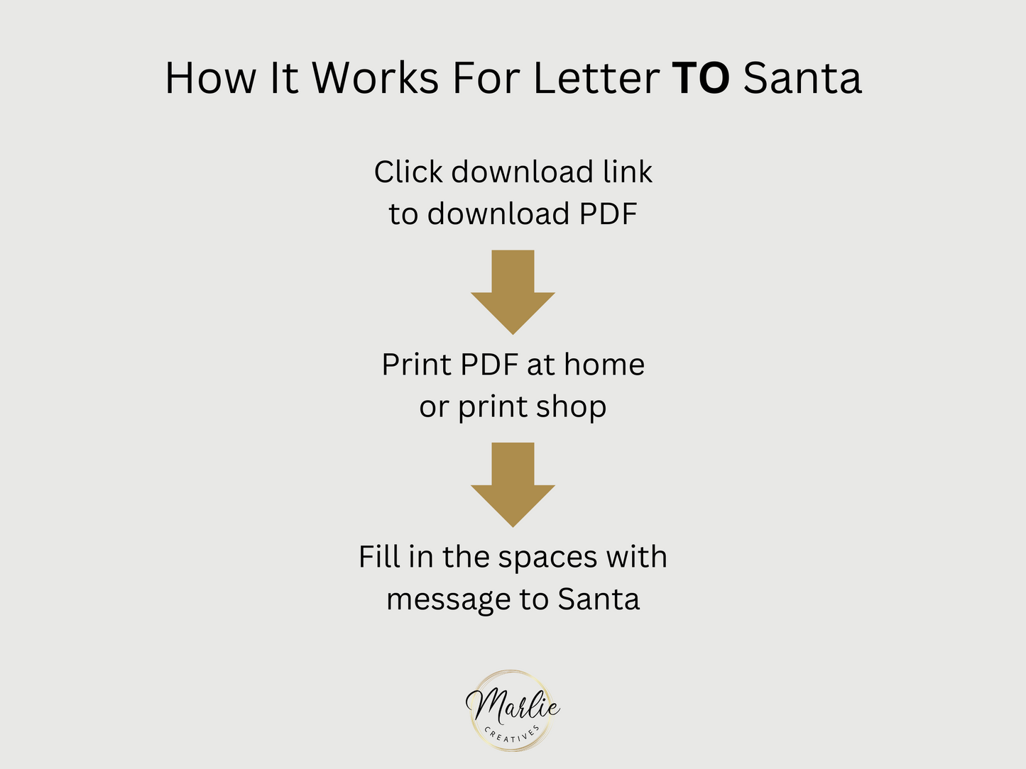 Letter From Santa, Nice List Certificate and Letter To Santa